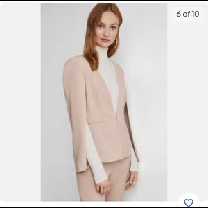 Bcbgmaxazria nude pink cape blazer